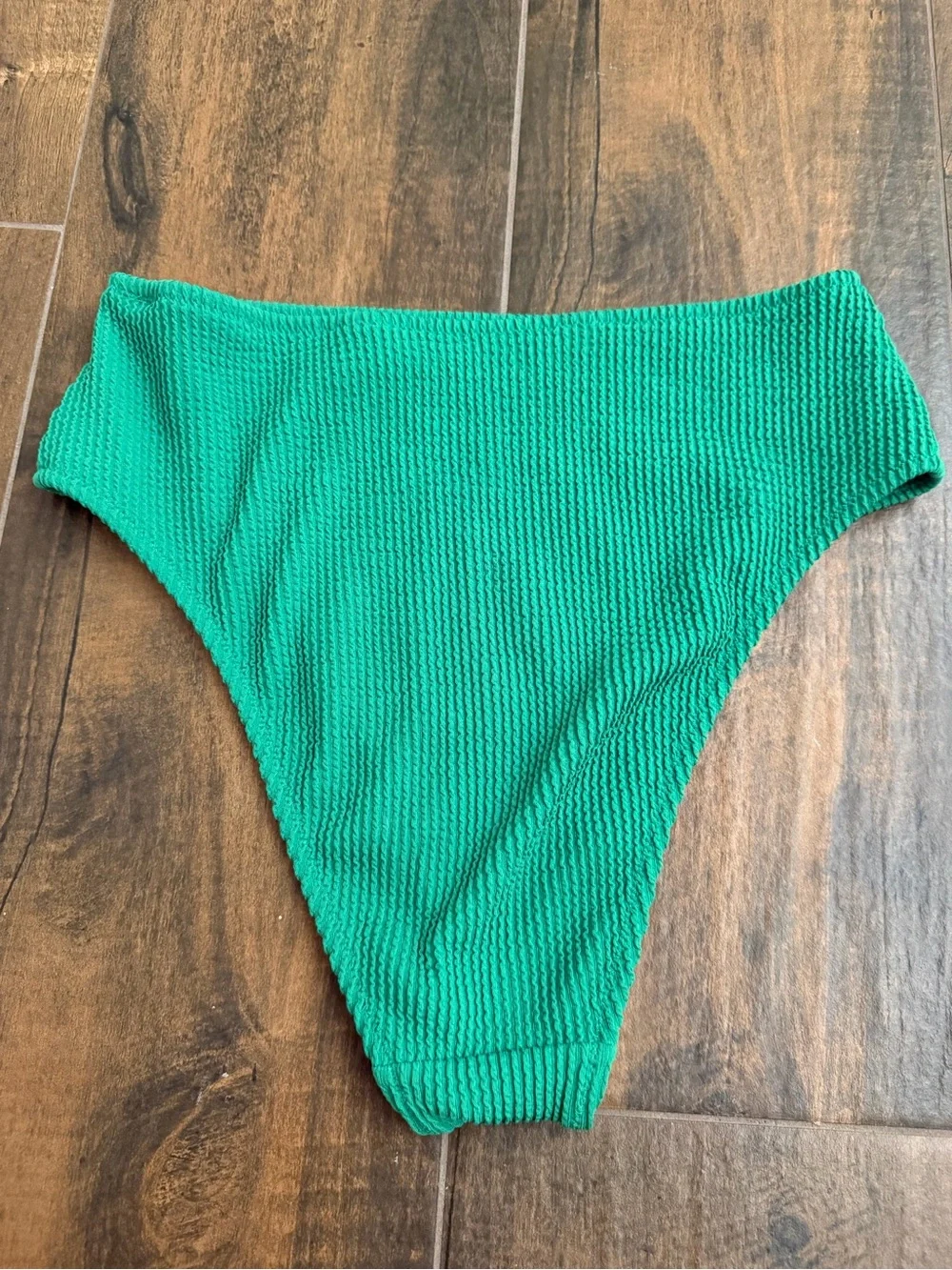 Women's Aerie High Waist Green Swim Bottoms